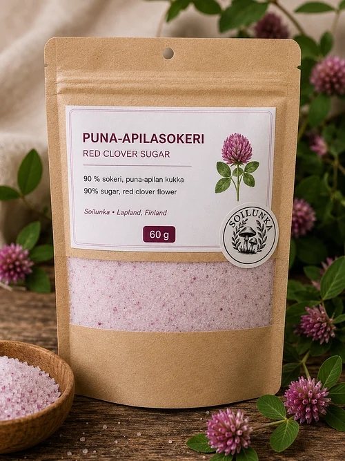 Puna-apila sokeri/ Redclover sugar