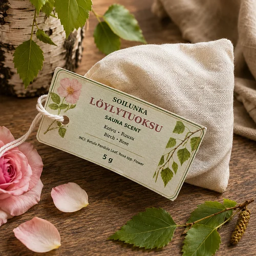Löylytuoksu koivu & ruusu./Birch Leaf 6 rose Sauna Scent